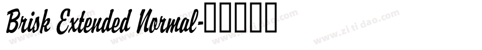 Brisk Extended Normal字体转换